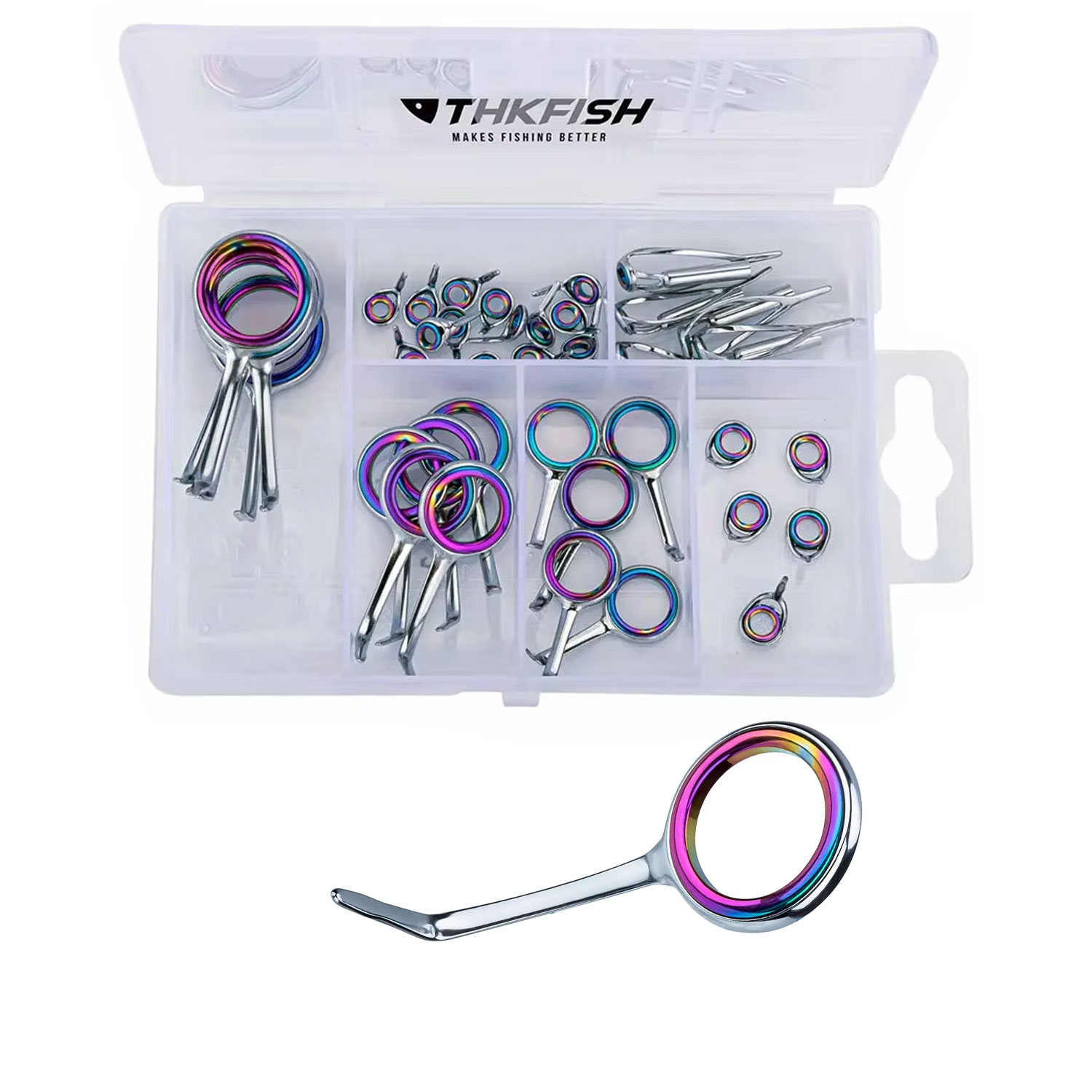 Fishing Rod Building Kit - مجموعة أدوات إرشادية ملونة من الفولاذ