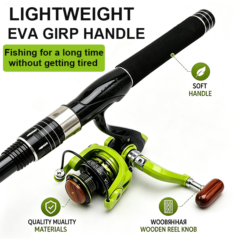 مجموعة صنارة و بكرة صيد دوارة  - مراجعة Fishing Rod Combo وسعره