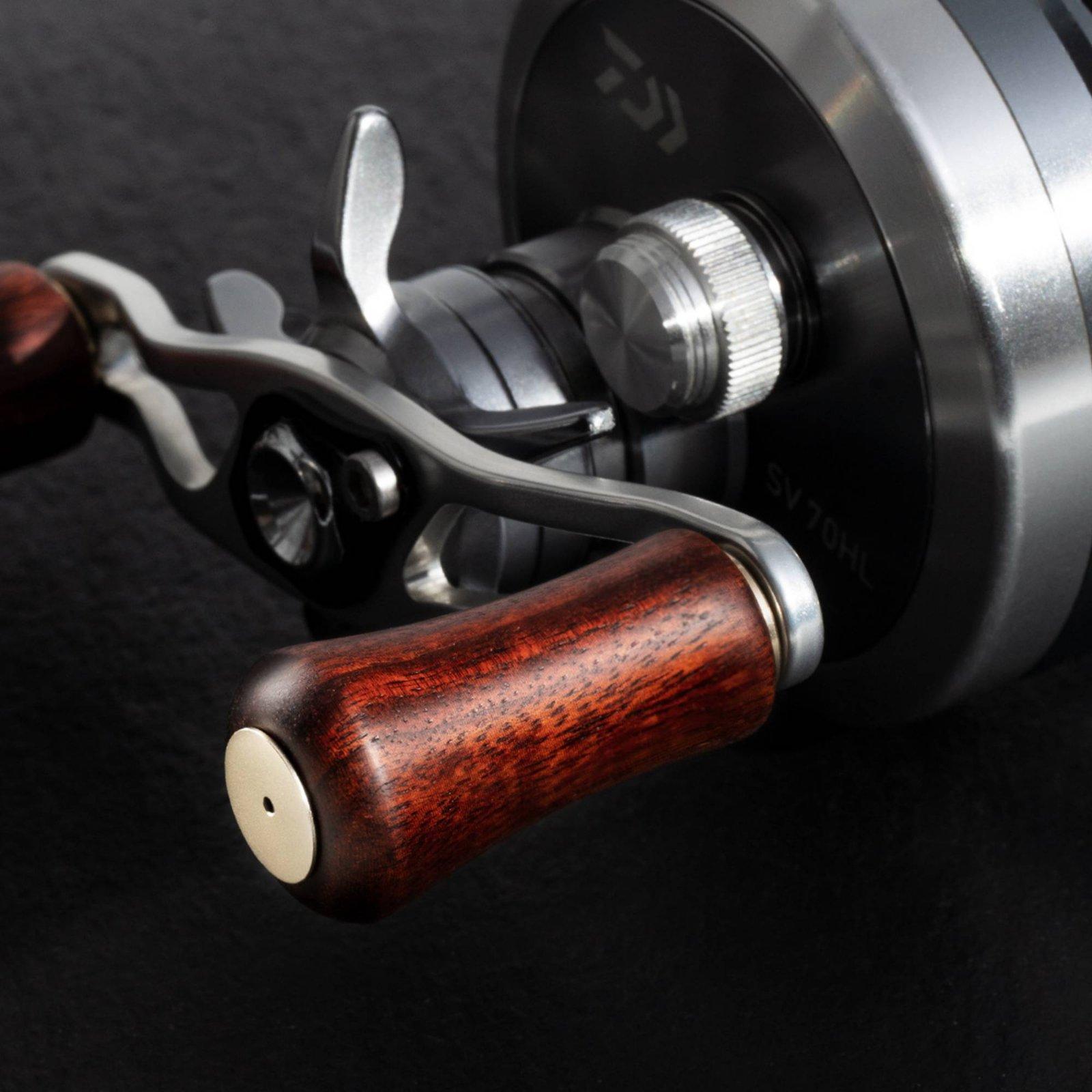 مقبض عالمي خشبي لبكرة الصيد مع - مراجعة Fishing Rod Spinning وسعره
