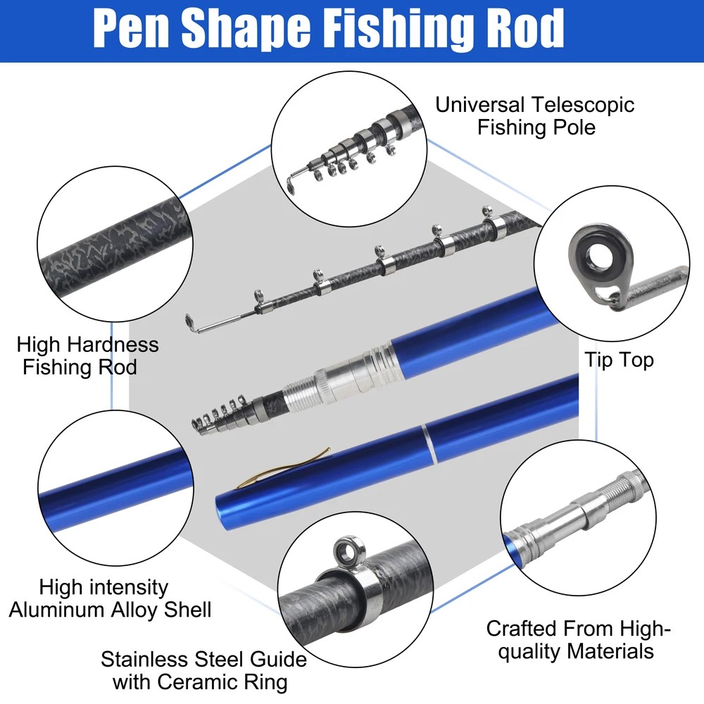 عمود صيد متداخل قابل للطي محمو - مراجعة Fishing Rod Ice وسعره