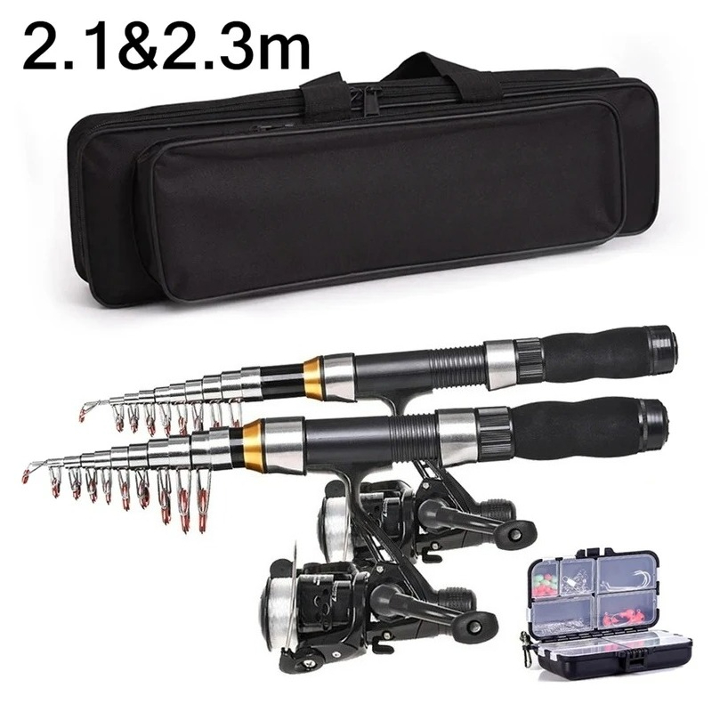 BRAVMAK 2.1/ 2.3 mTelescopic ا - مراجعة Fishing Rod Case وسعره