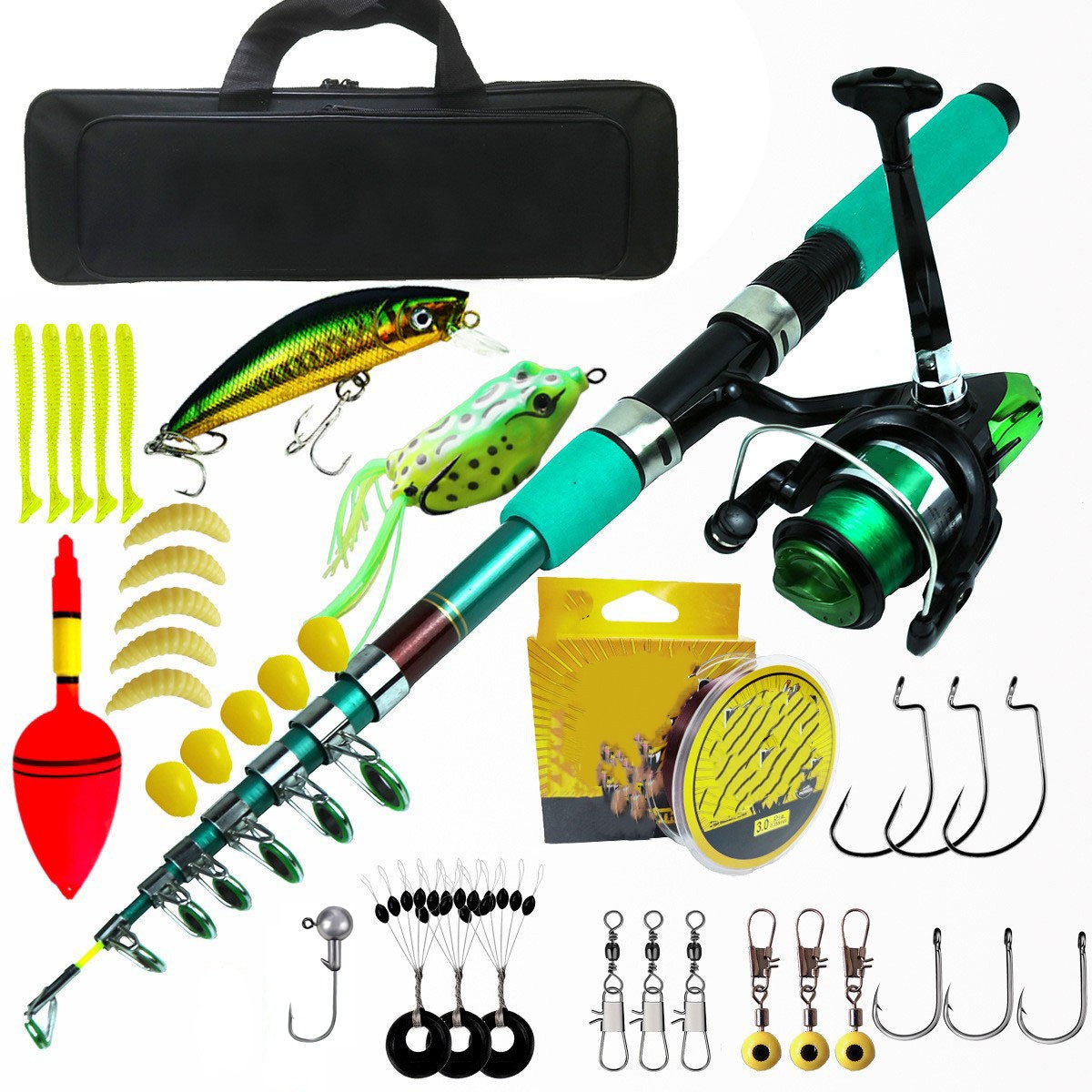طقم صيد سمك الشبوط المتكامل: ص - مراجعة Fishing Rod Combo وسعره