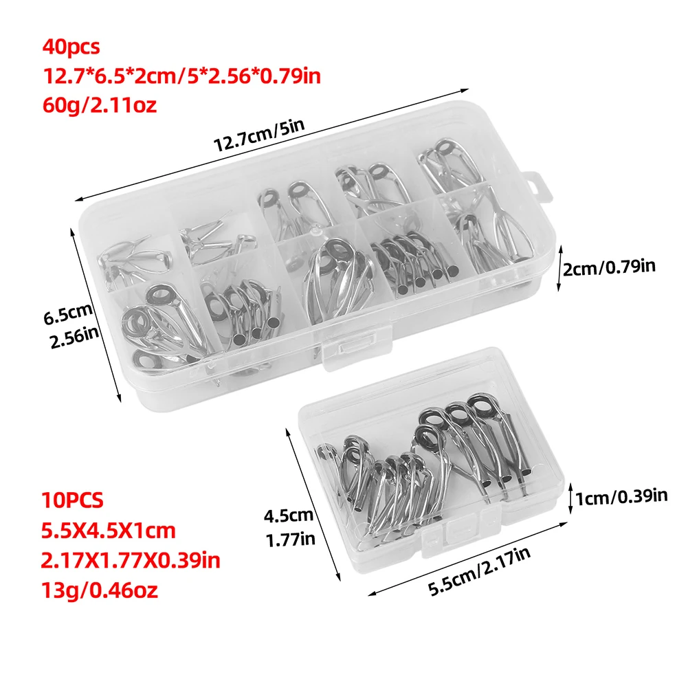 10/40 قطعة من أدوات إصلاح رؤوس - مراجعة Fishing Rod Repair Kit وسعره